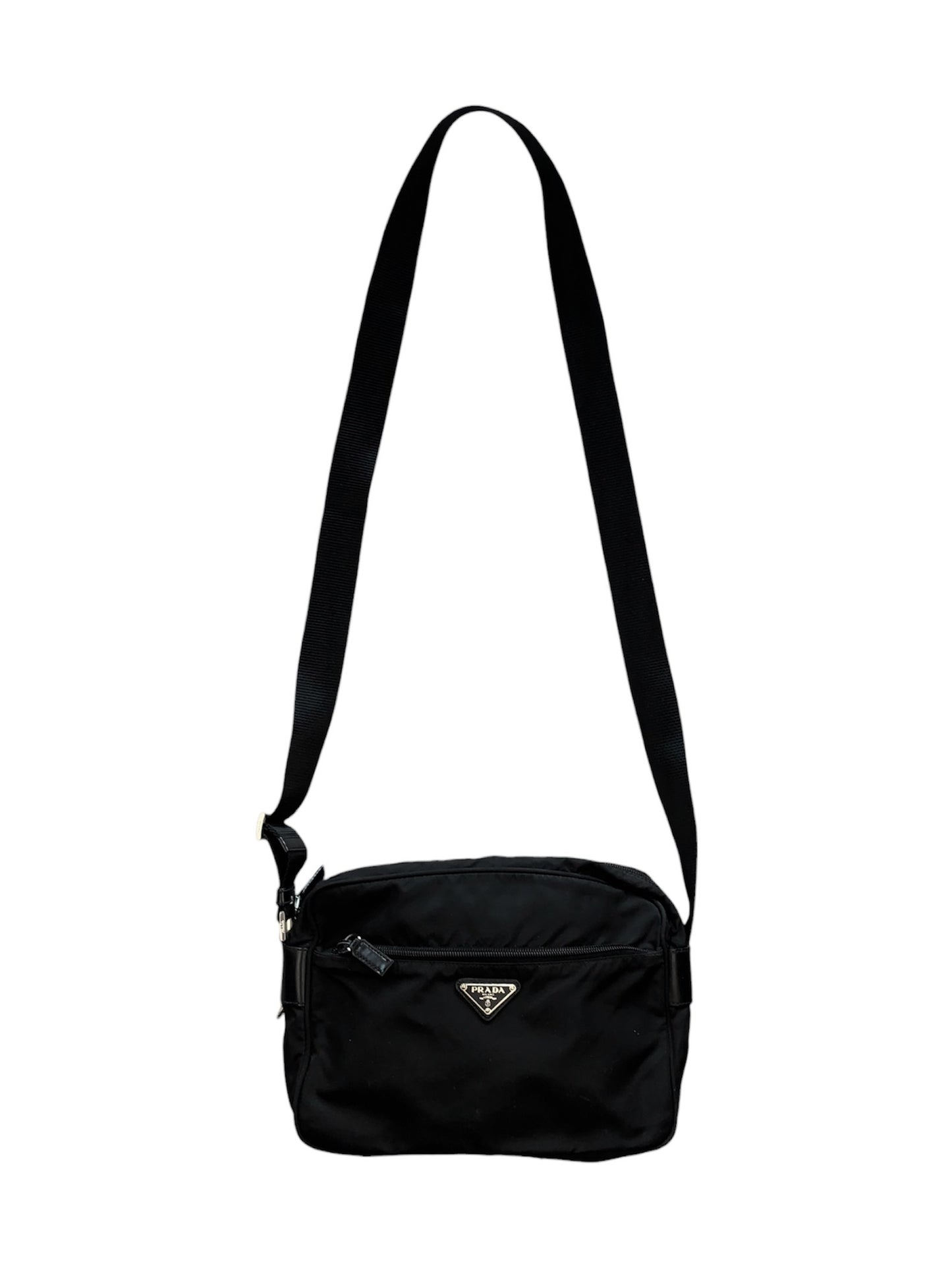 Prada Nylon Shoulder Bag Black