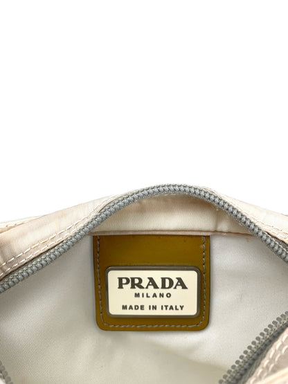 Prada Nylon Shoulder Bag Cream White Mini