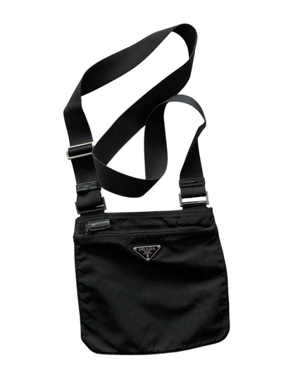 Prada Nylon Shoulder Bag Black Small