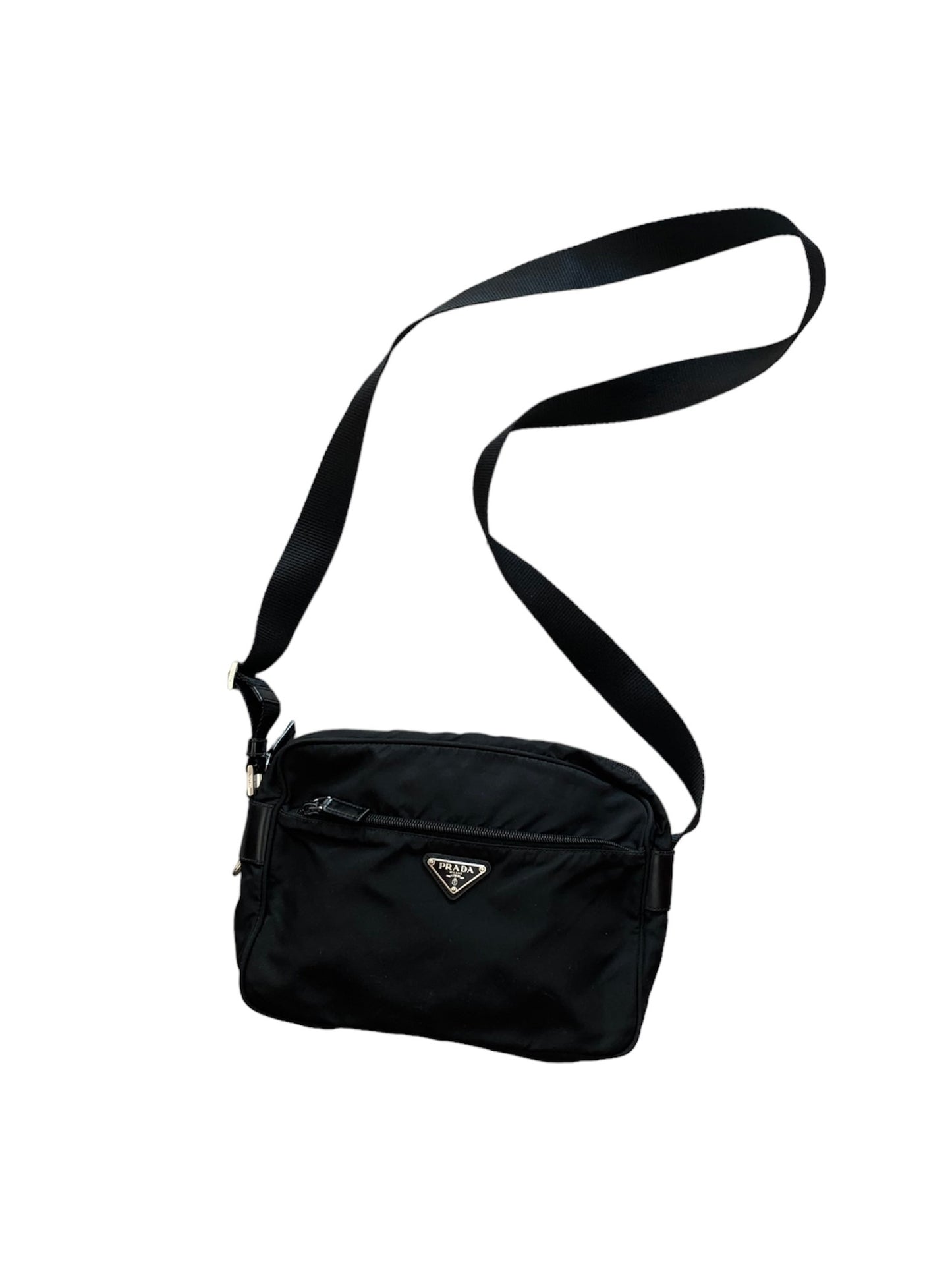 Prada Nylon Shoulder Bag Black