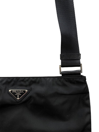 New Prada Nylon Shoulder Bag Black