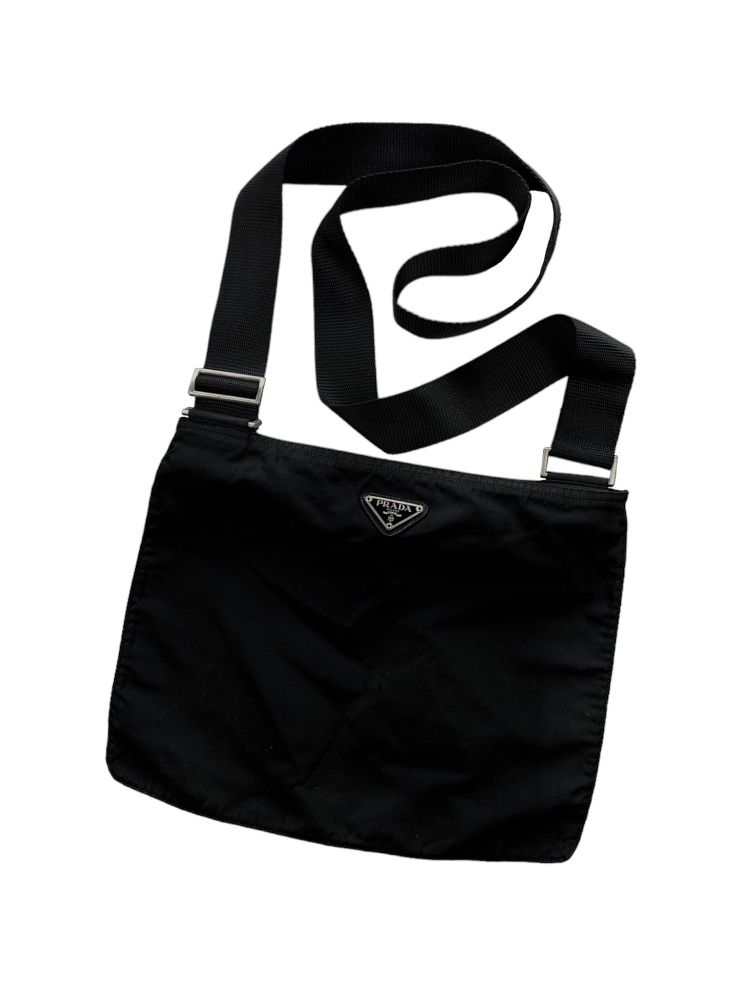 Prada Nylon Shoulder Bag Black