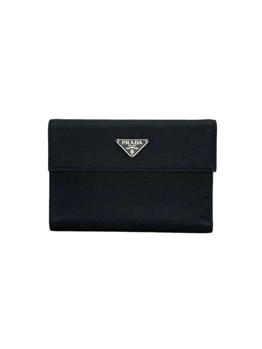 Prada Nylon Saffiano Wallet Black