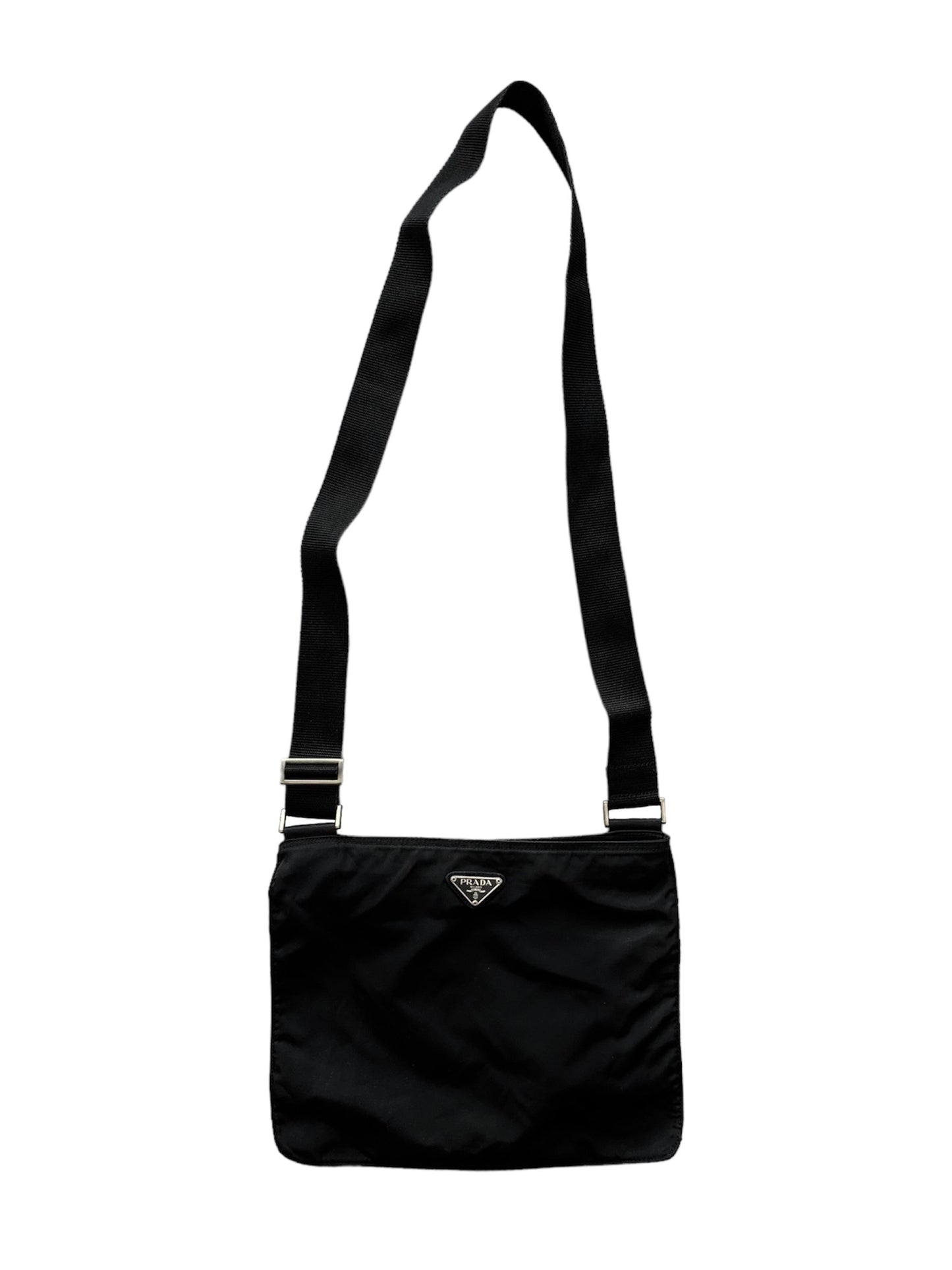 Prada Nylon Shoulder Bag Black