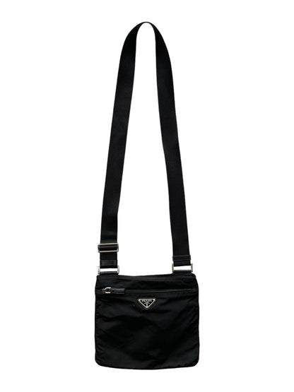 Prada Nylon Shoulder Bag Black Small