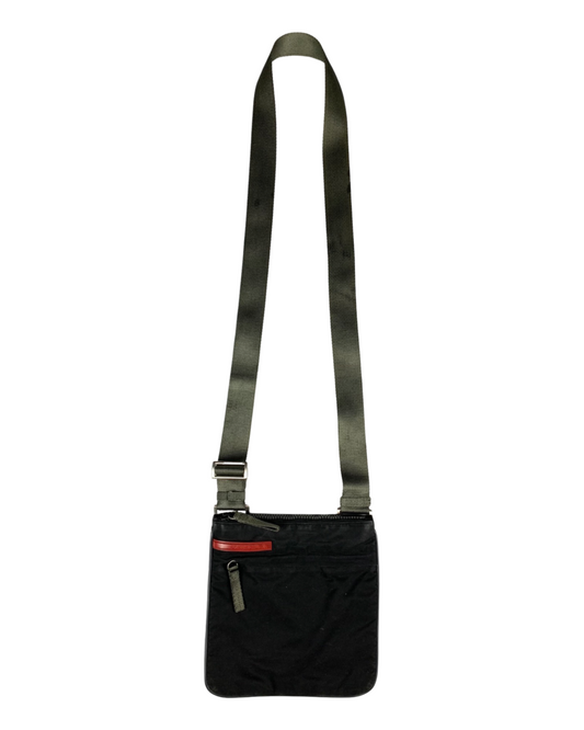 Prada Linnea Rossa Sport Shoulder Bag Black