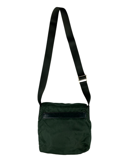 Prada Buckle Shoulder Bag Olive