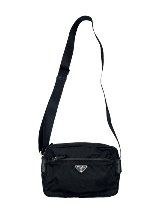 Prada Nylon Shoulder Bag Black