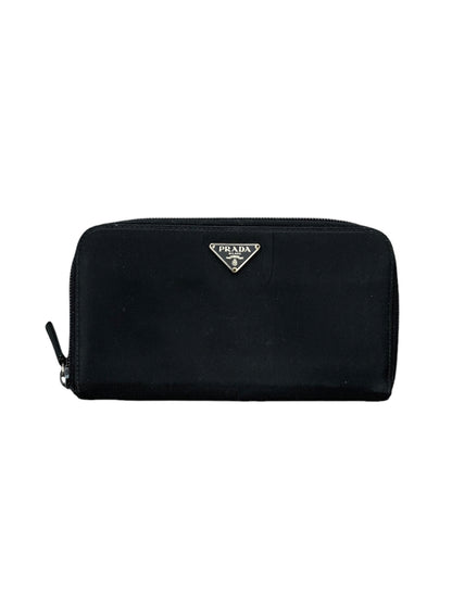 Prada Saffiano Long Wallet Black