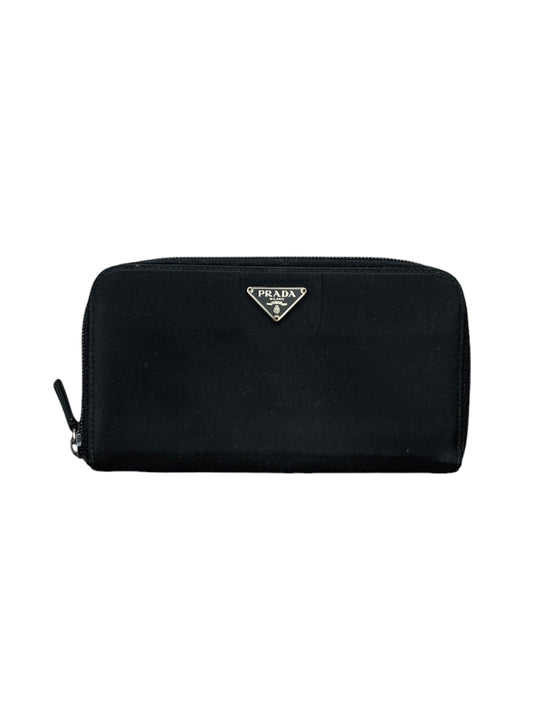 Prada Saffiano Long Wallet Black