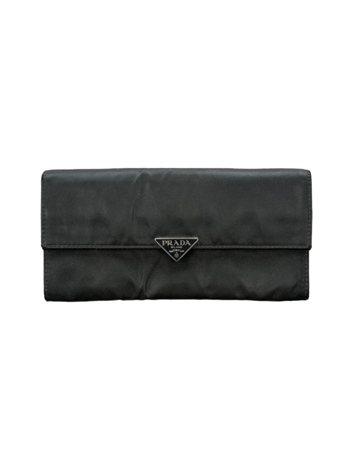 Prada Saffiano Long Wallet Black