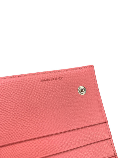 Prada Nylon Saffiano Wallet Pink