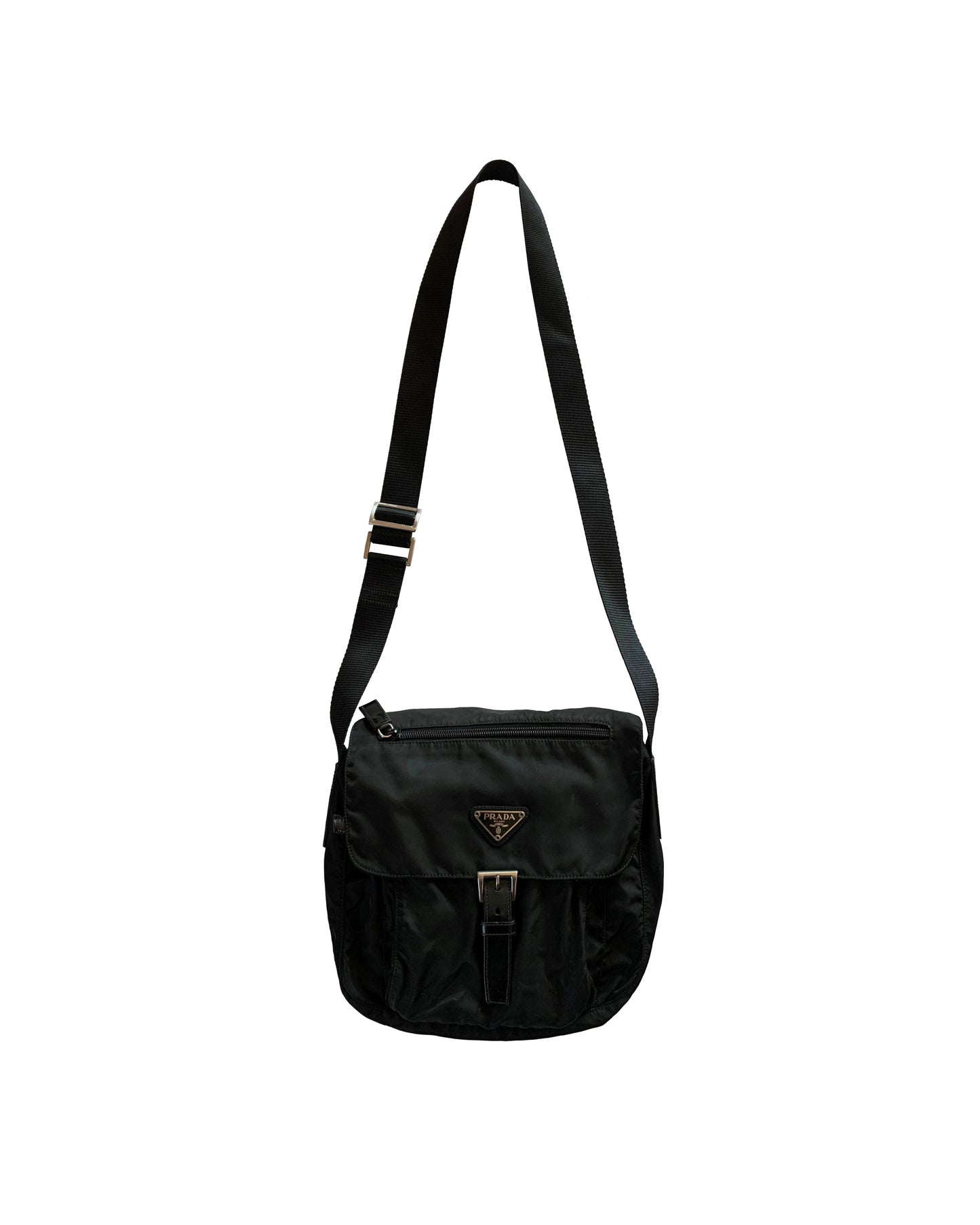 Prada Strap Shoulder Bag Black