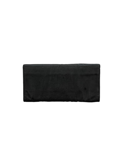 Prada Saffiano Long Wallet Black